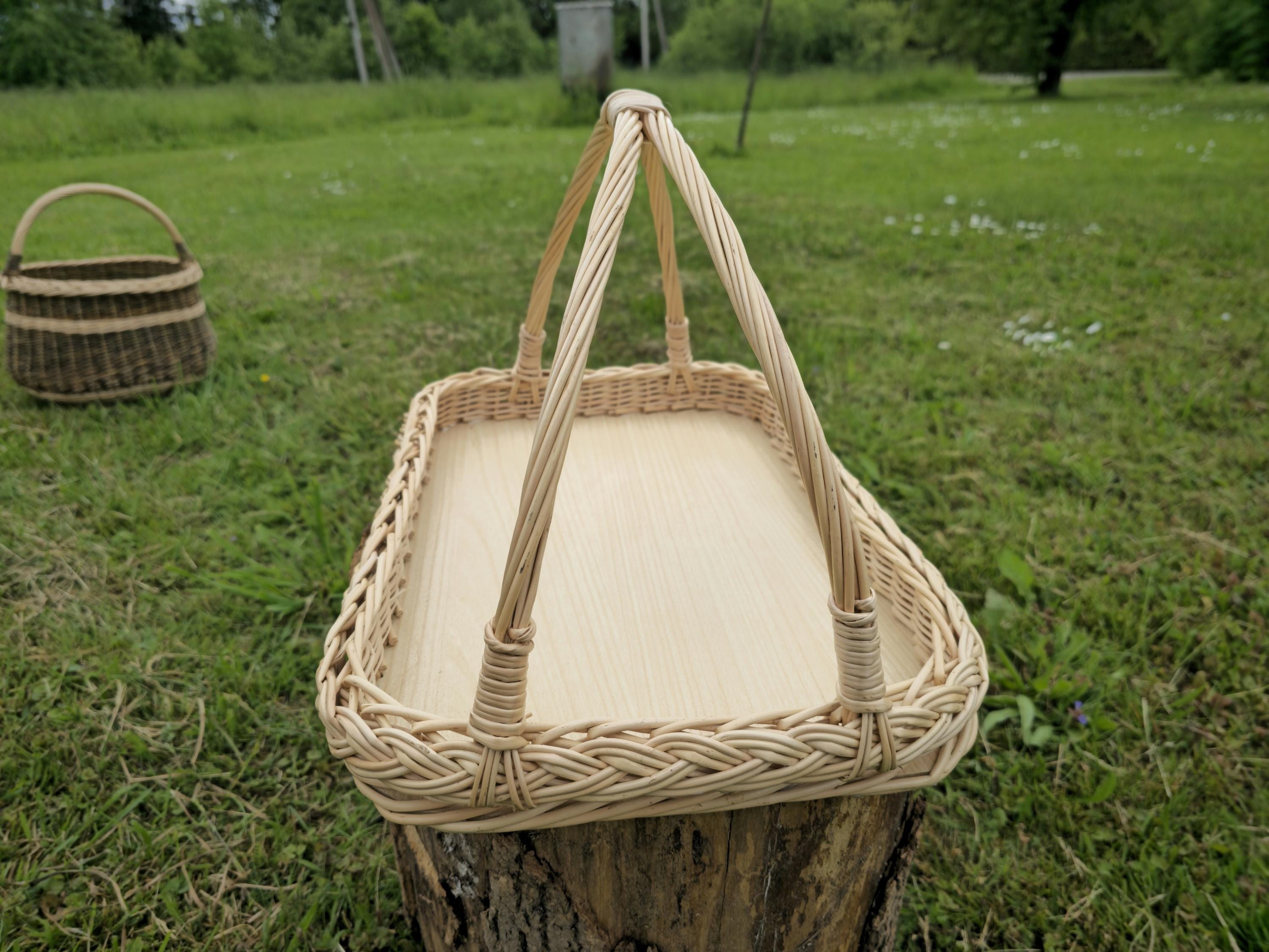 Handwoven Wicker Tray