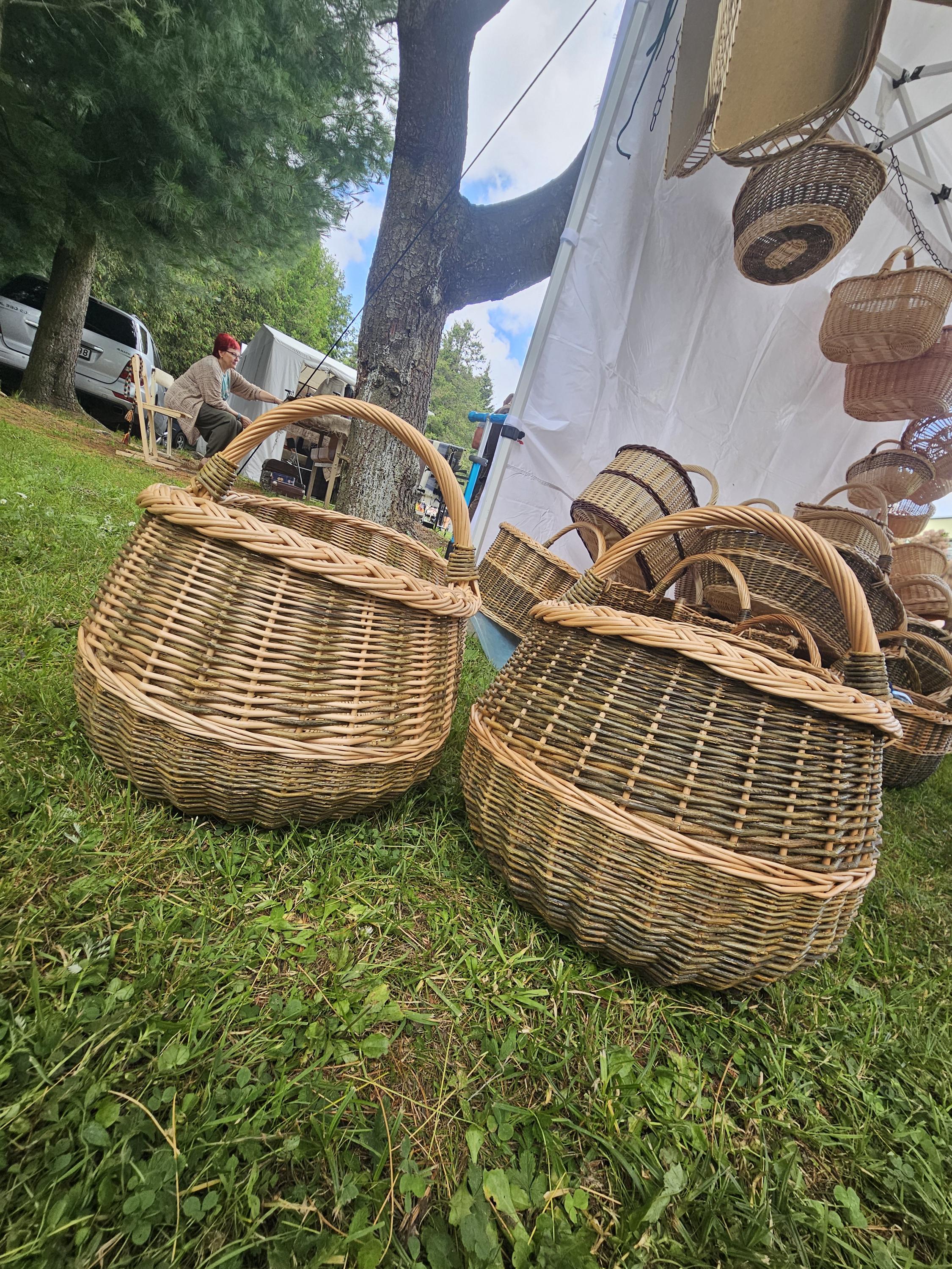 Extra Large Handwoven Wicker Basket
