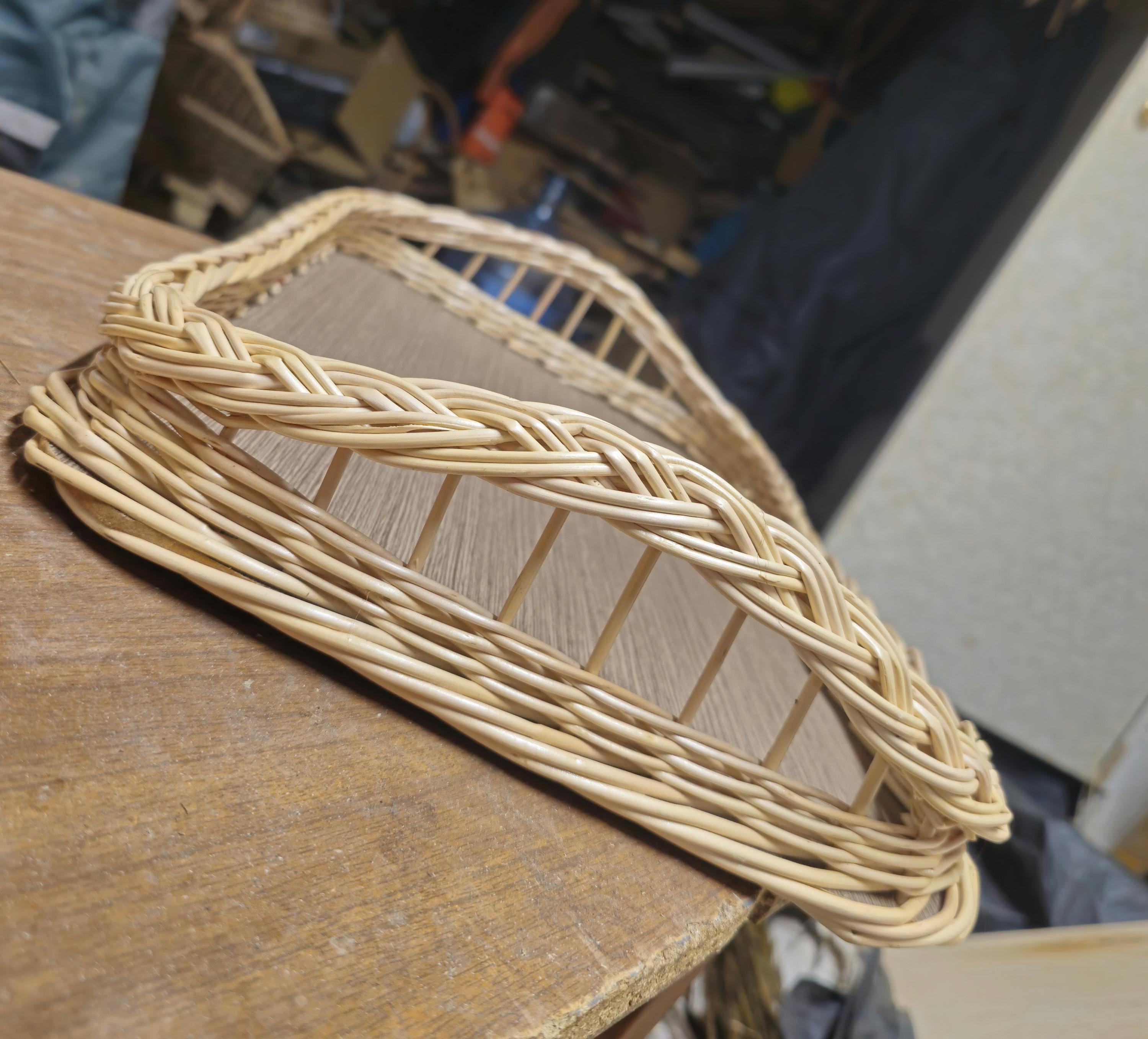 Large Handwoven Wicker Tray