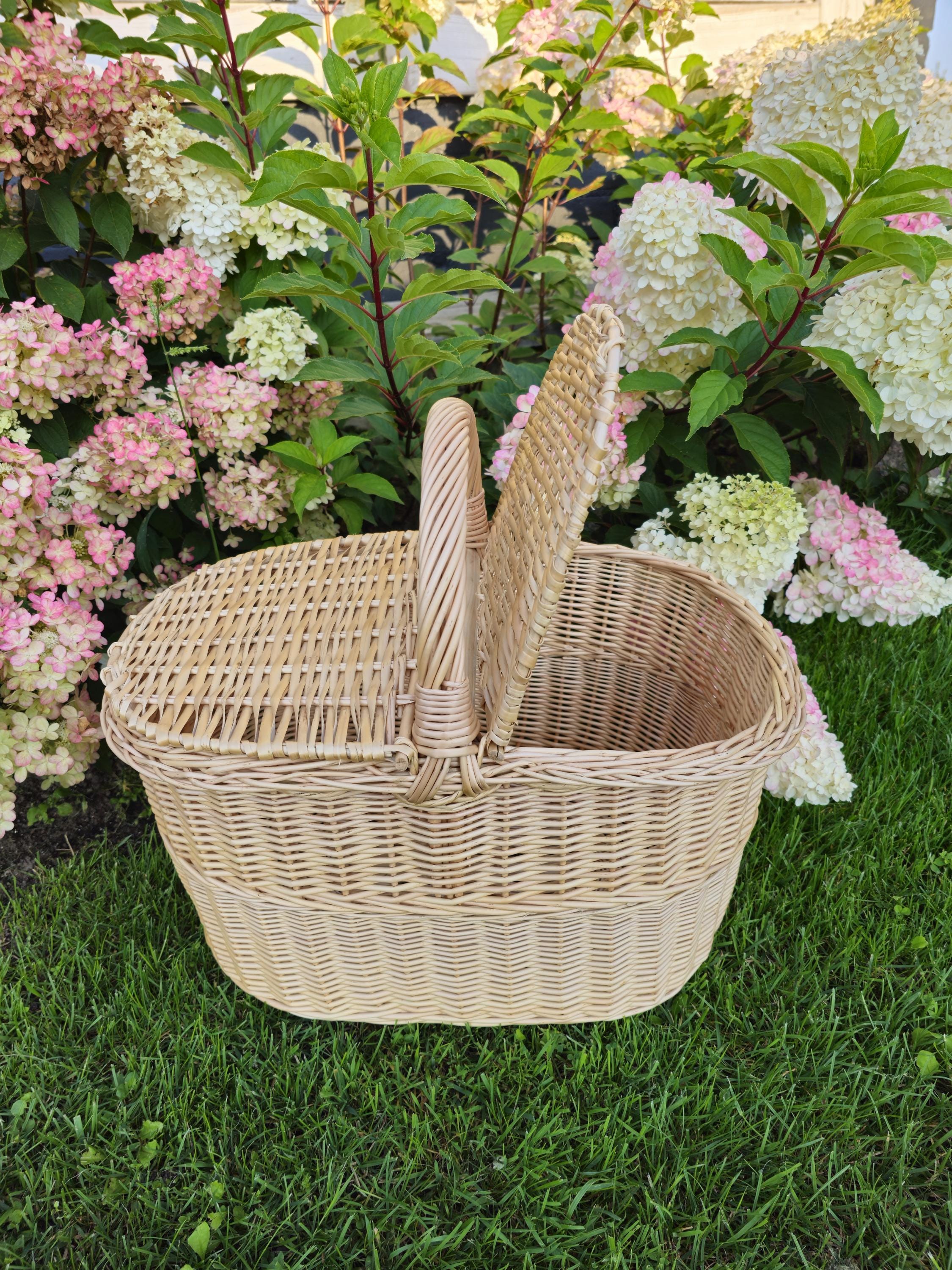 Handmade Wicker Picnic Basket