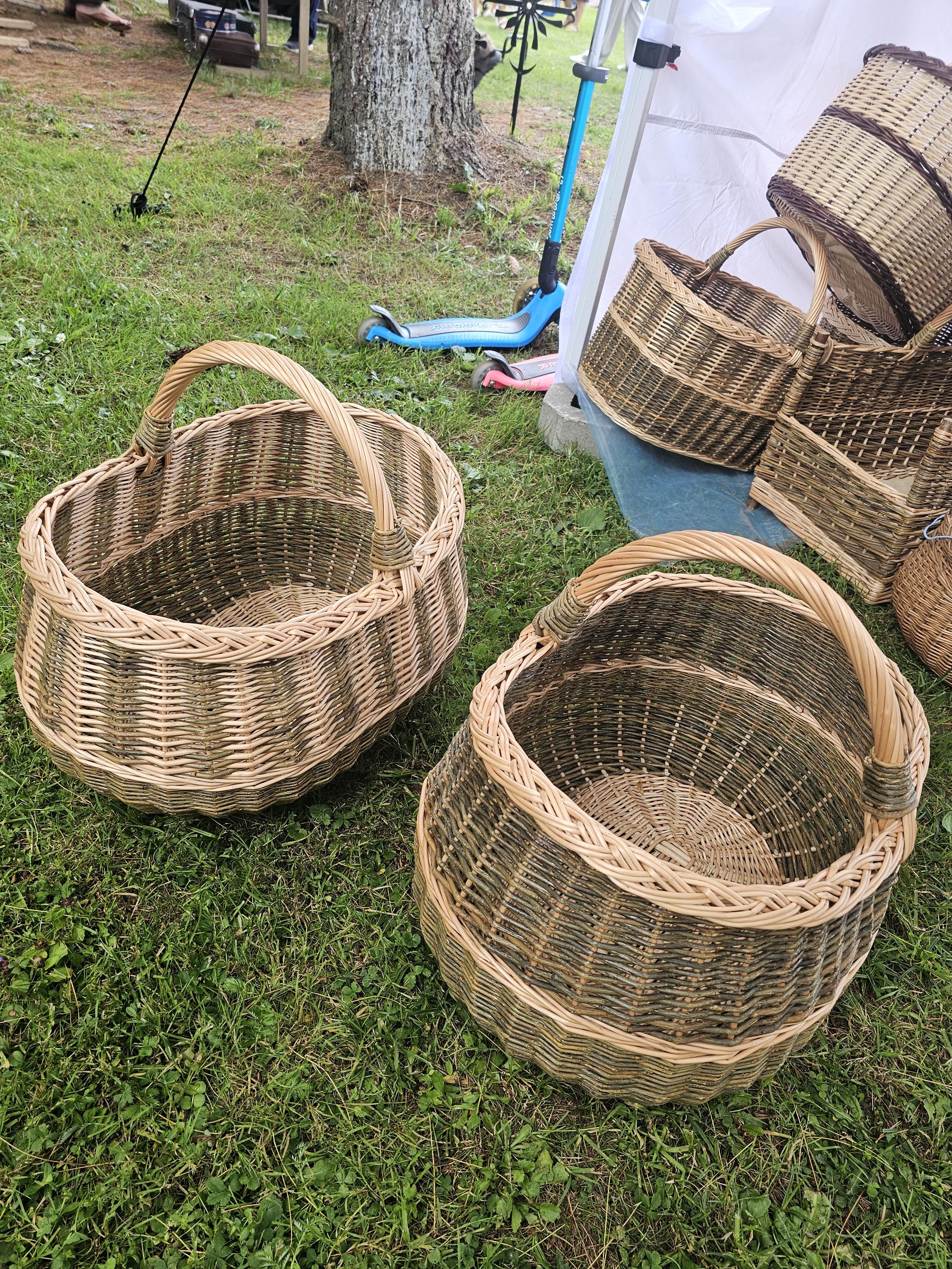 Extra Large Handwoven Wicker Basket