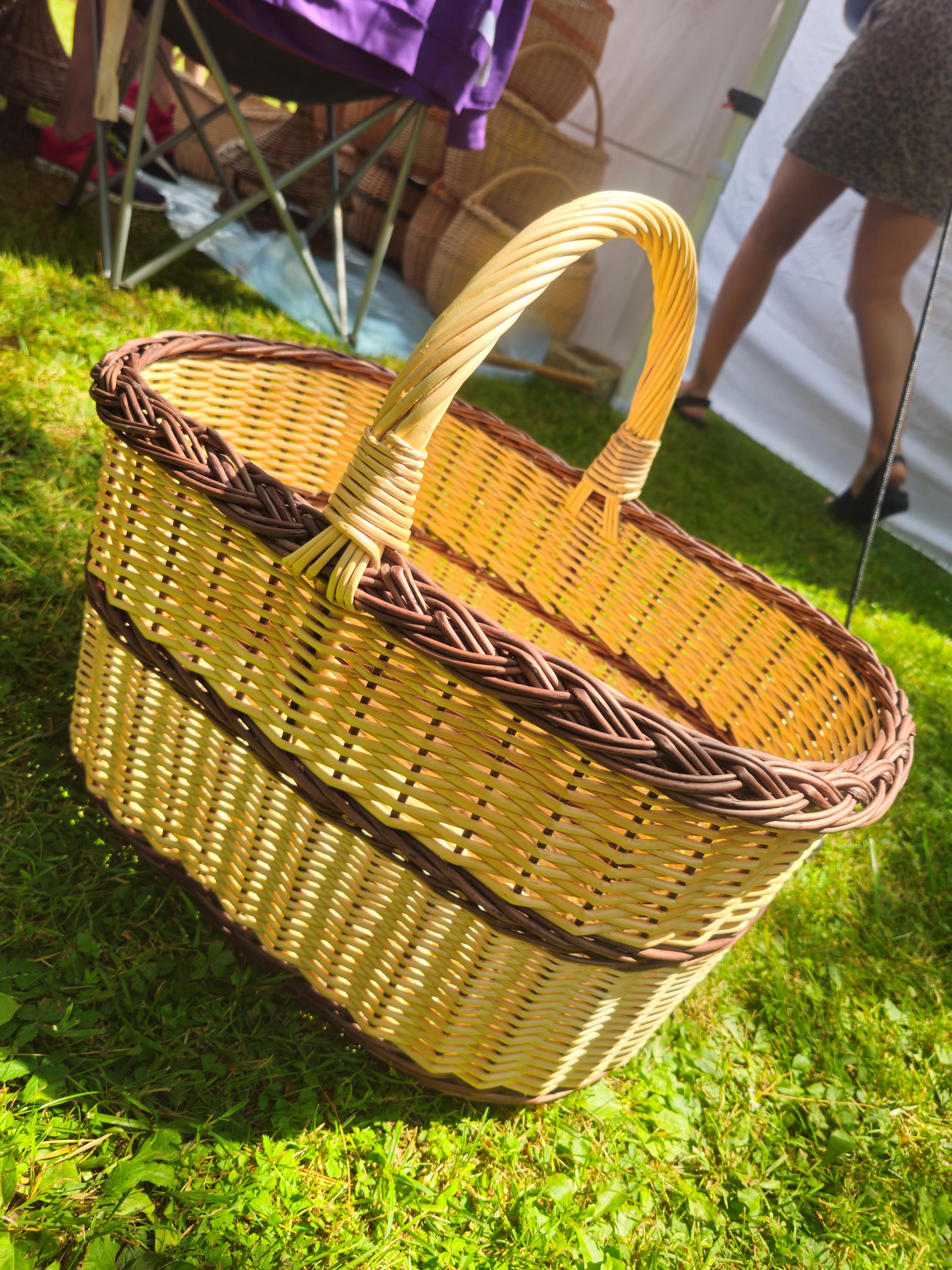 Large Rustic Decorative Wicker Basket