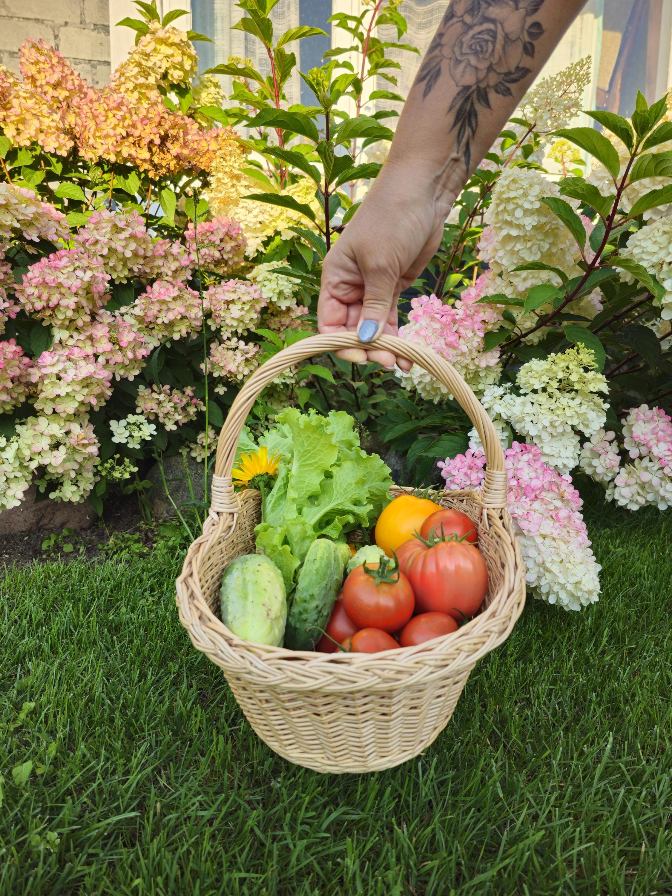 Handwoven Wicker Basket