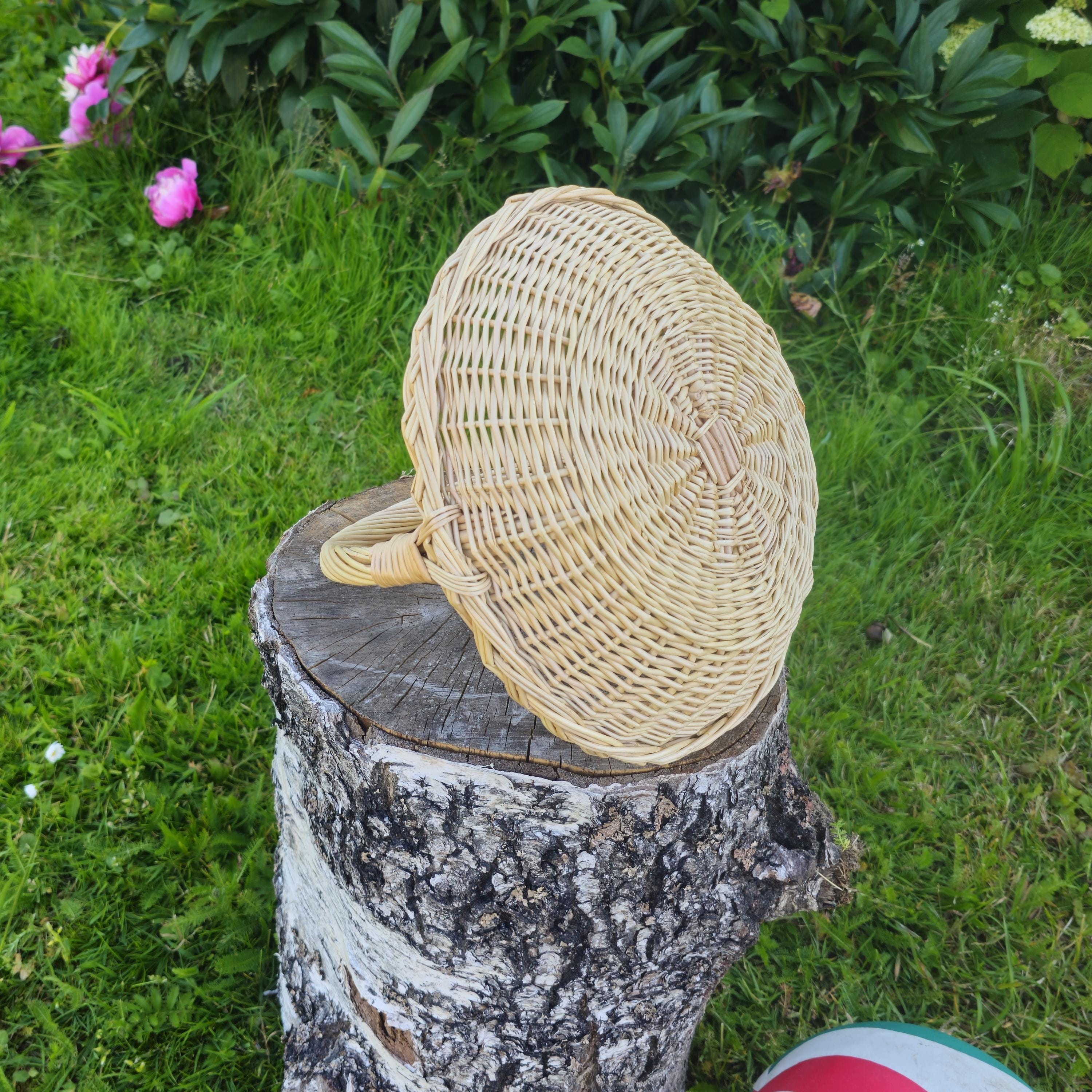 Handwoven Willow Flower Girl Basket