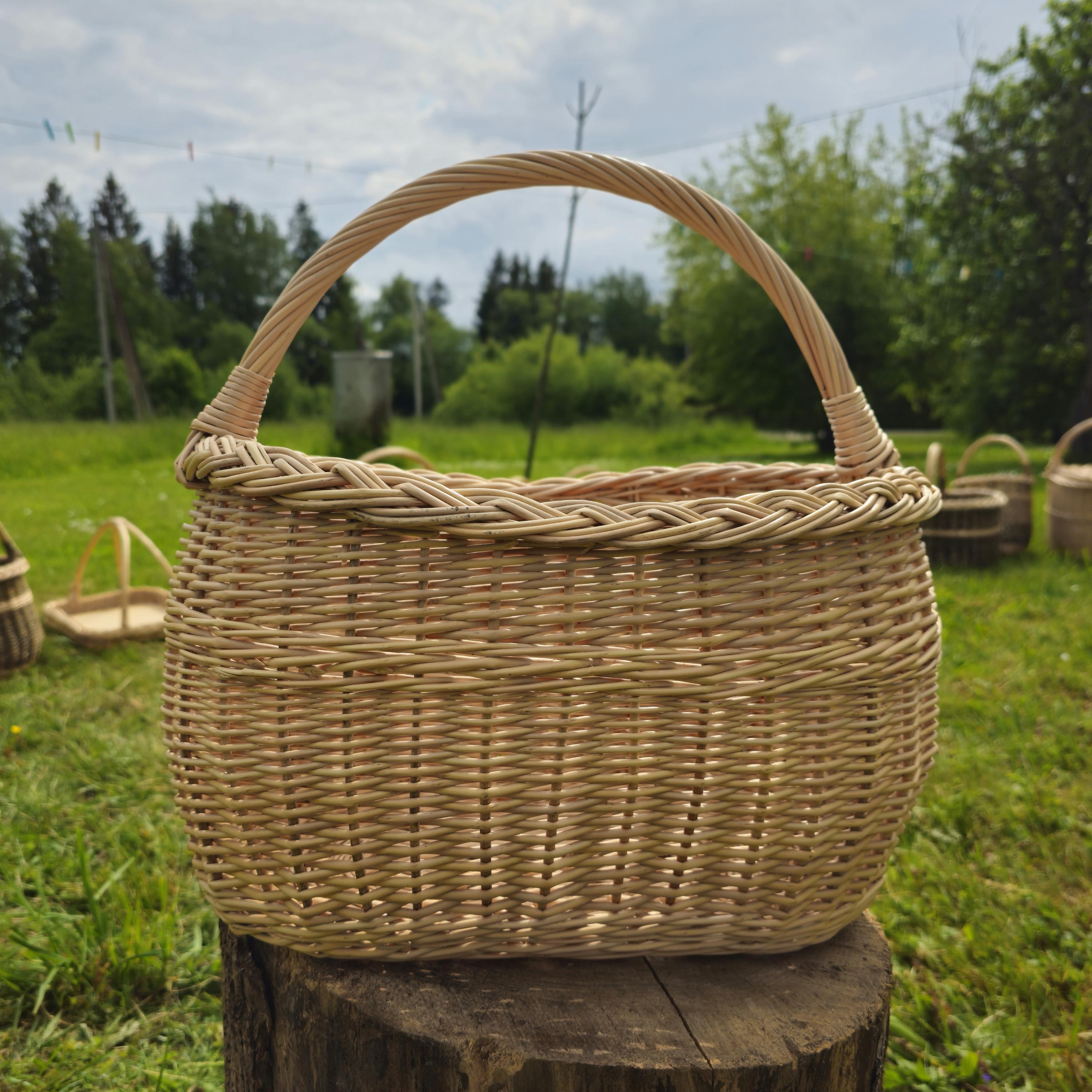 Handwoven Willow Basket