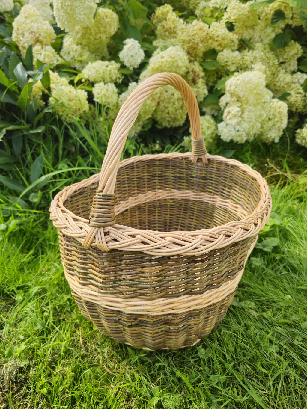 Rustic Handwoven Wicker Basket
