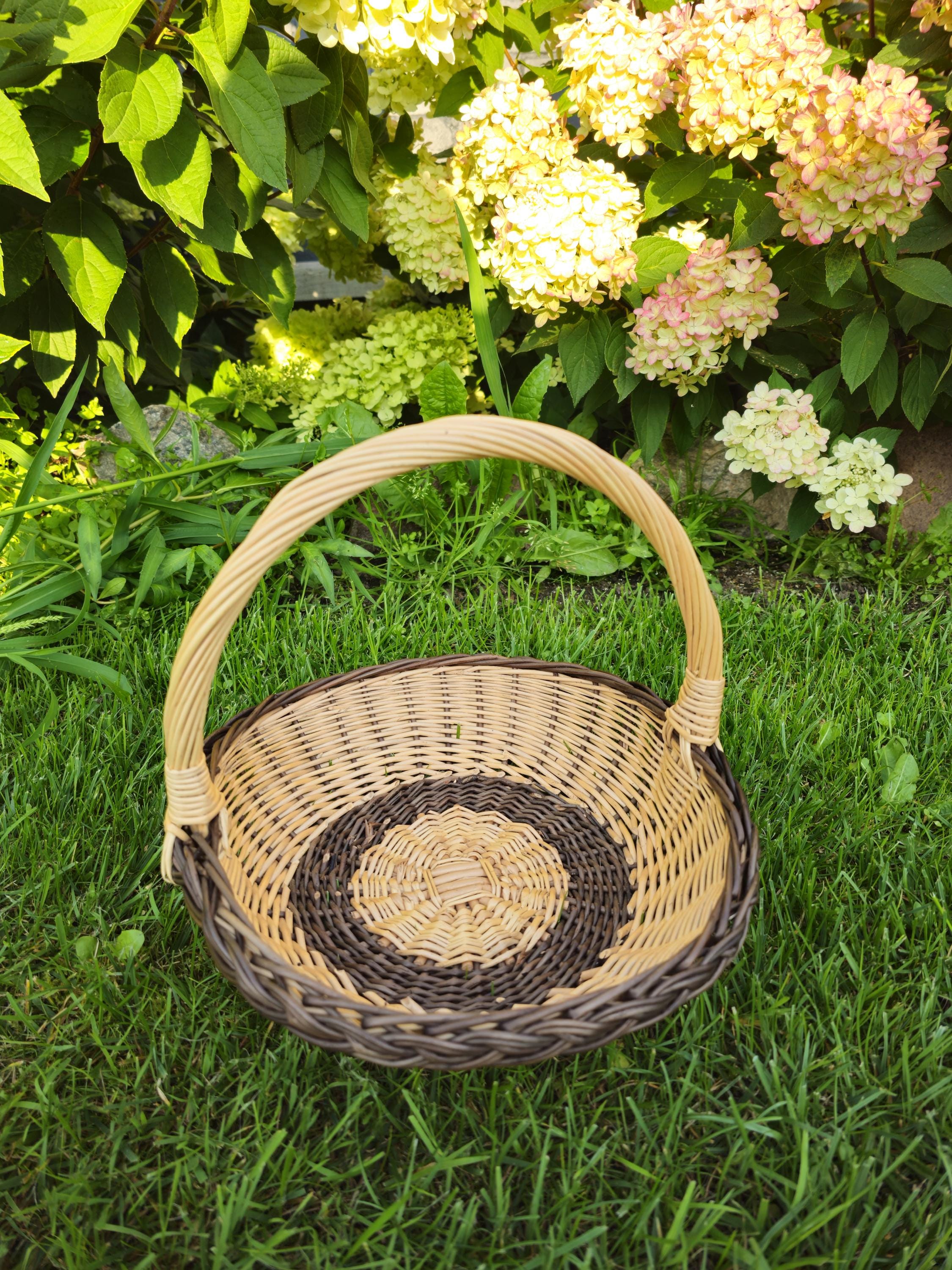 Handwoven Willow Flower Girl Basket