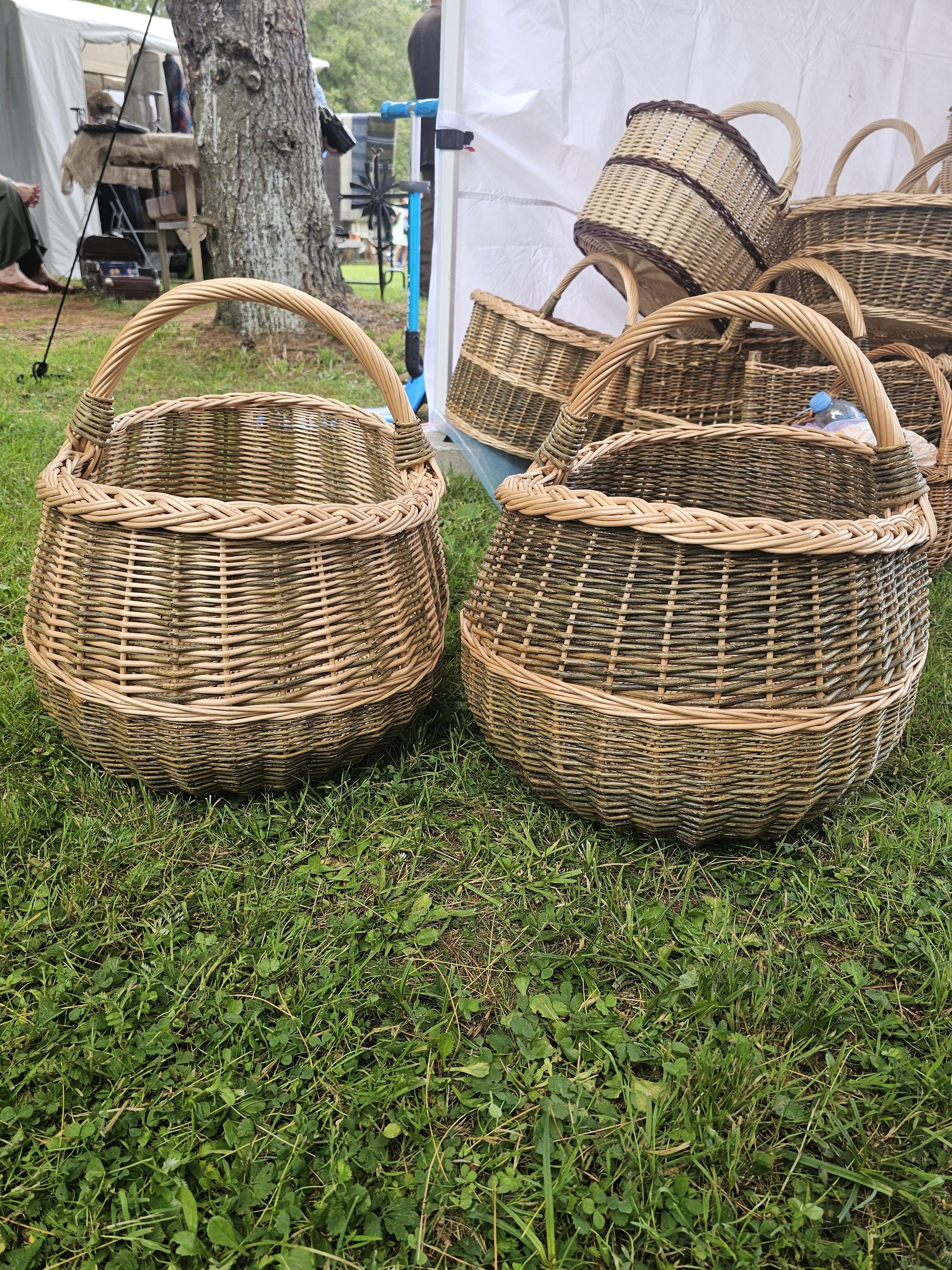 Extra Large Handwoven Wicker Basket