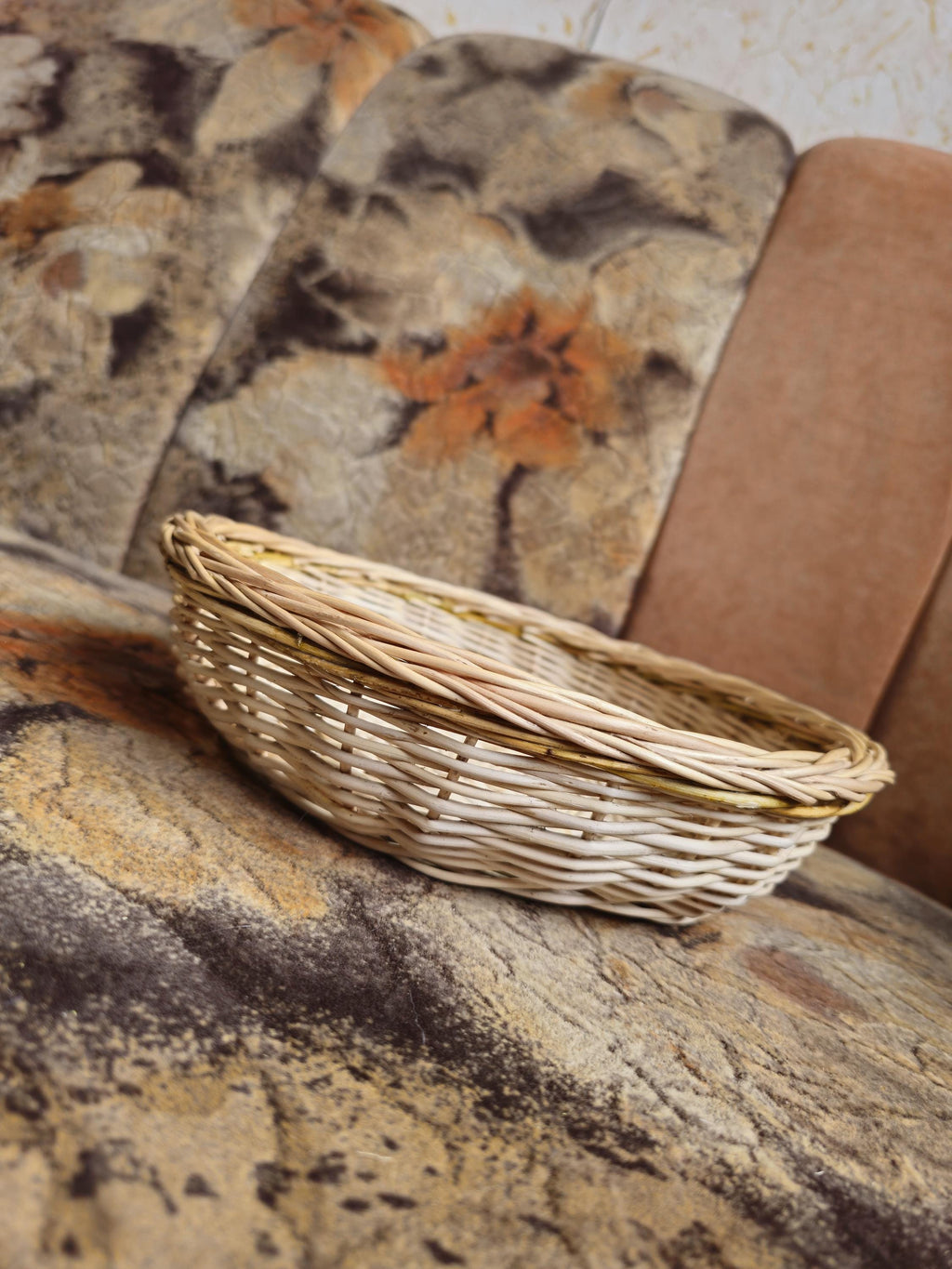 Rustic Bread Wicker Plate