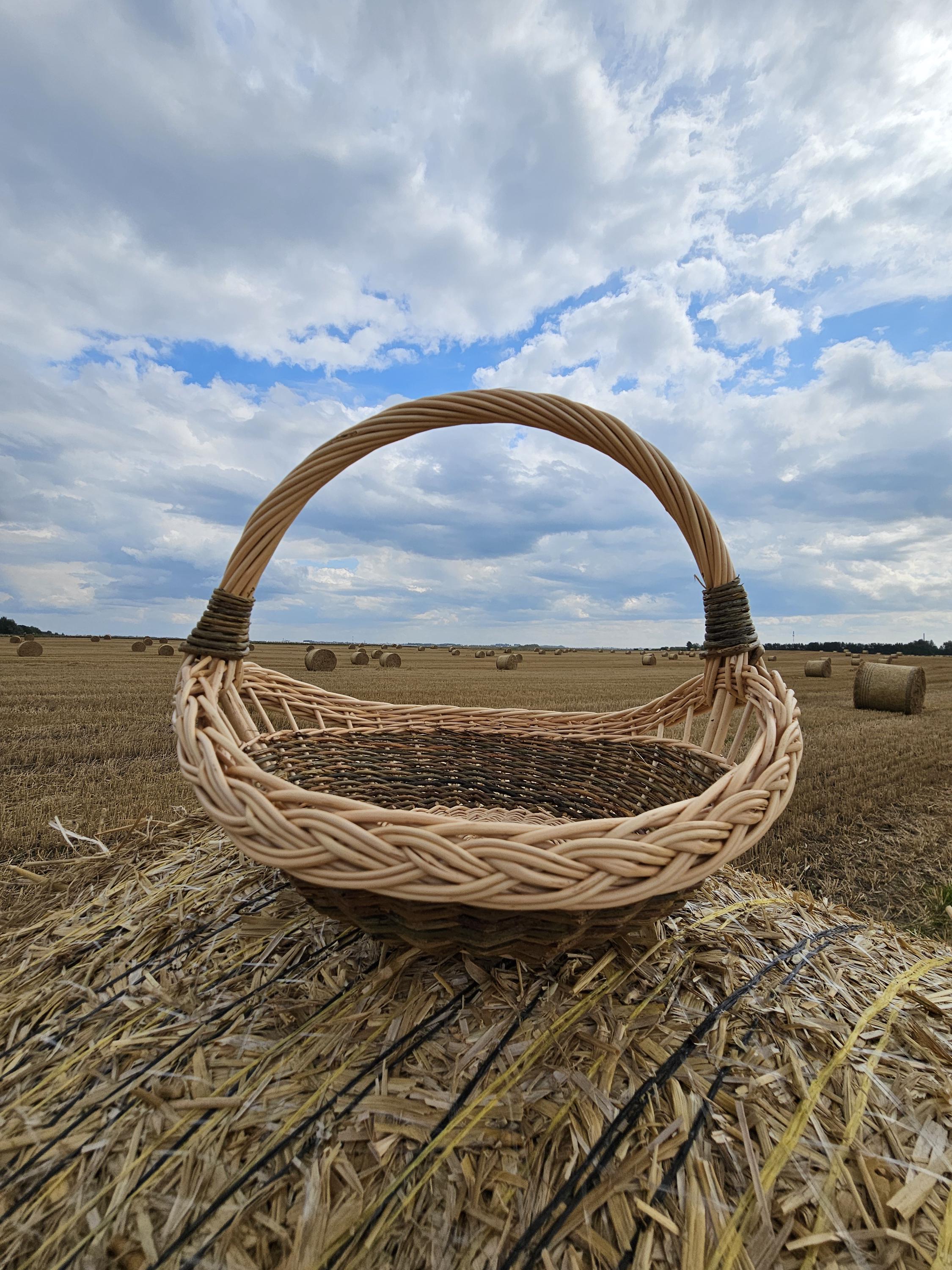 Handmade Wicker Trug Basket