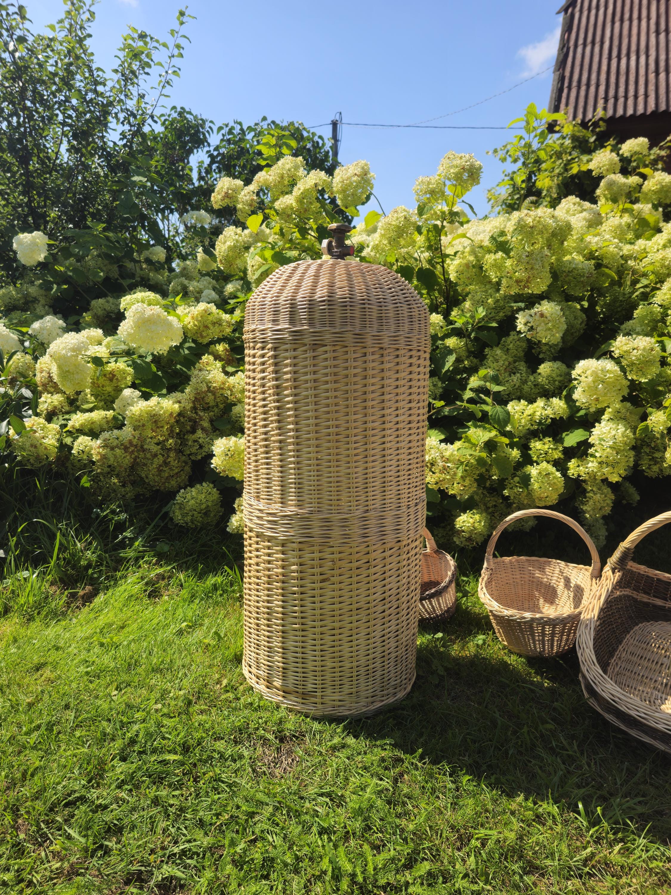 Wicker Gas Cylinder Cover