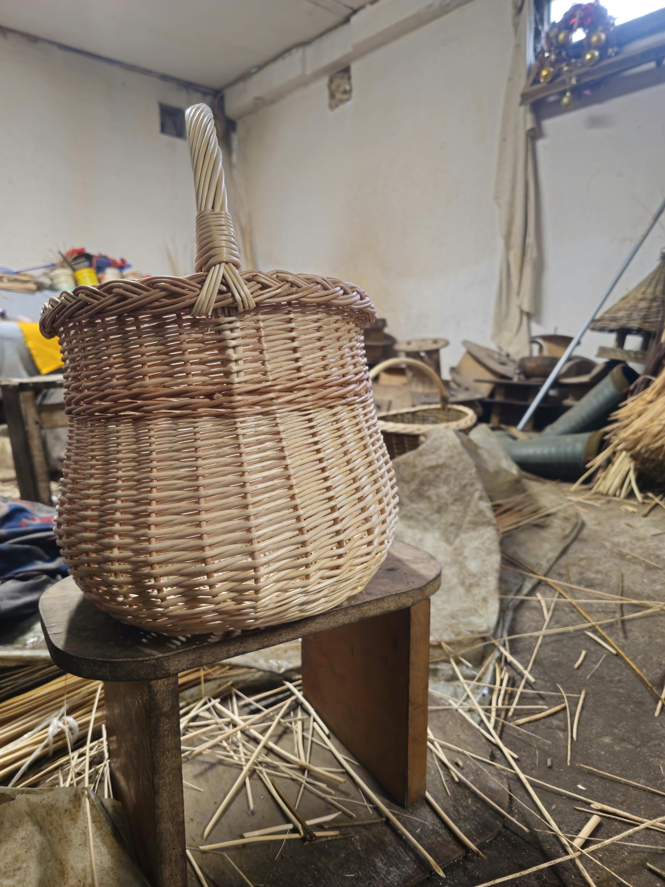 Handwoven Wicker Basket