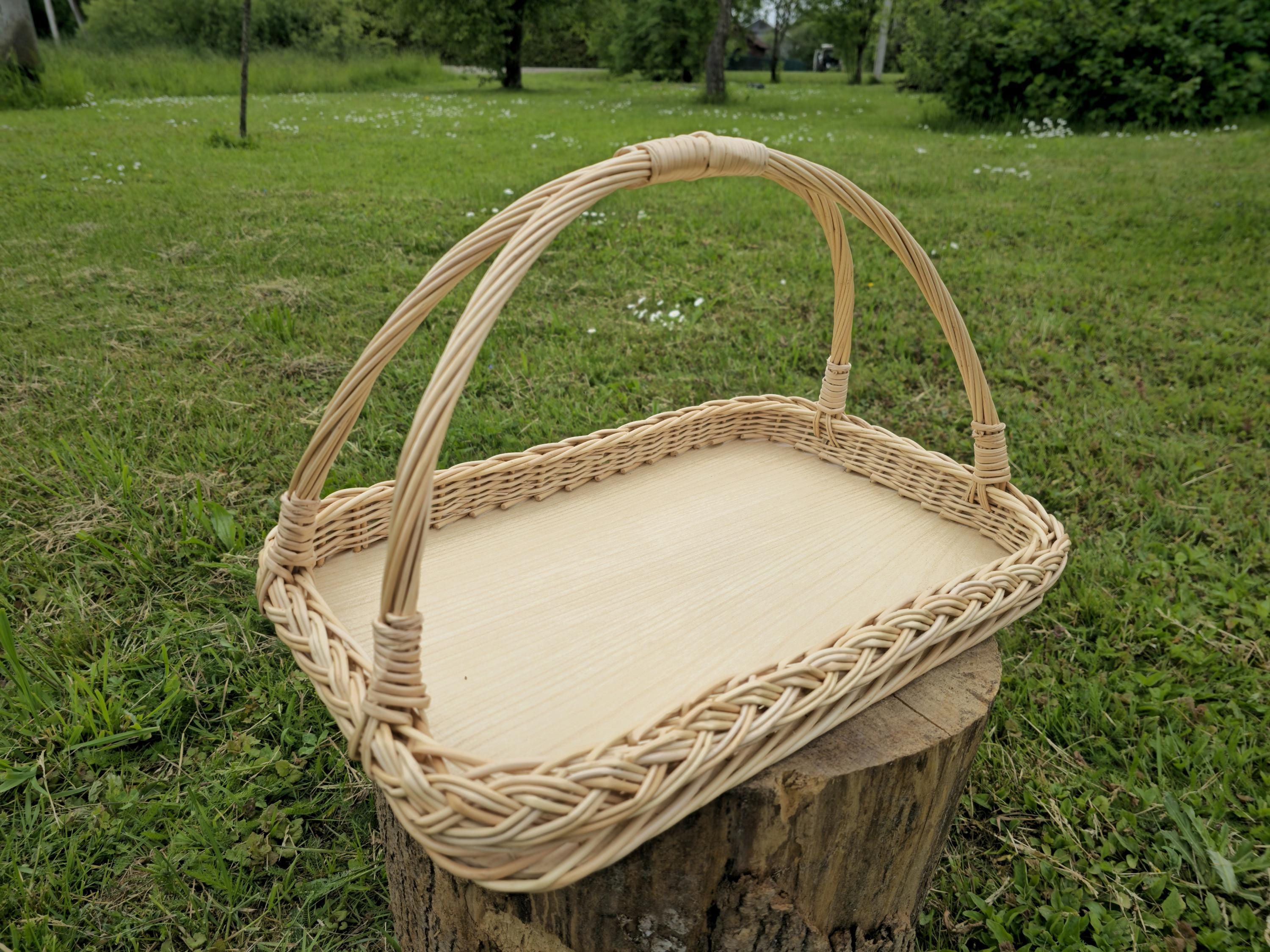 Handwoven Wicker Tray