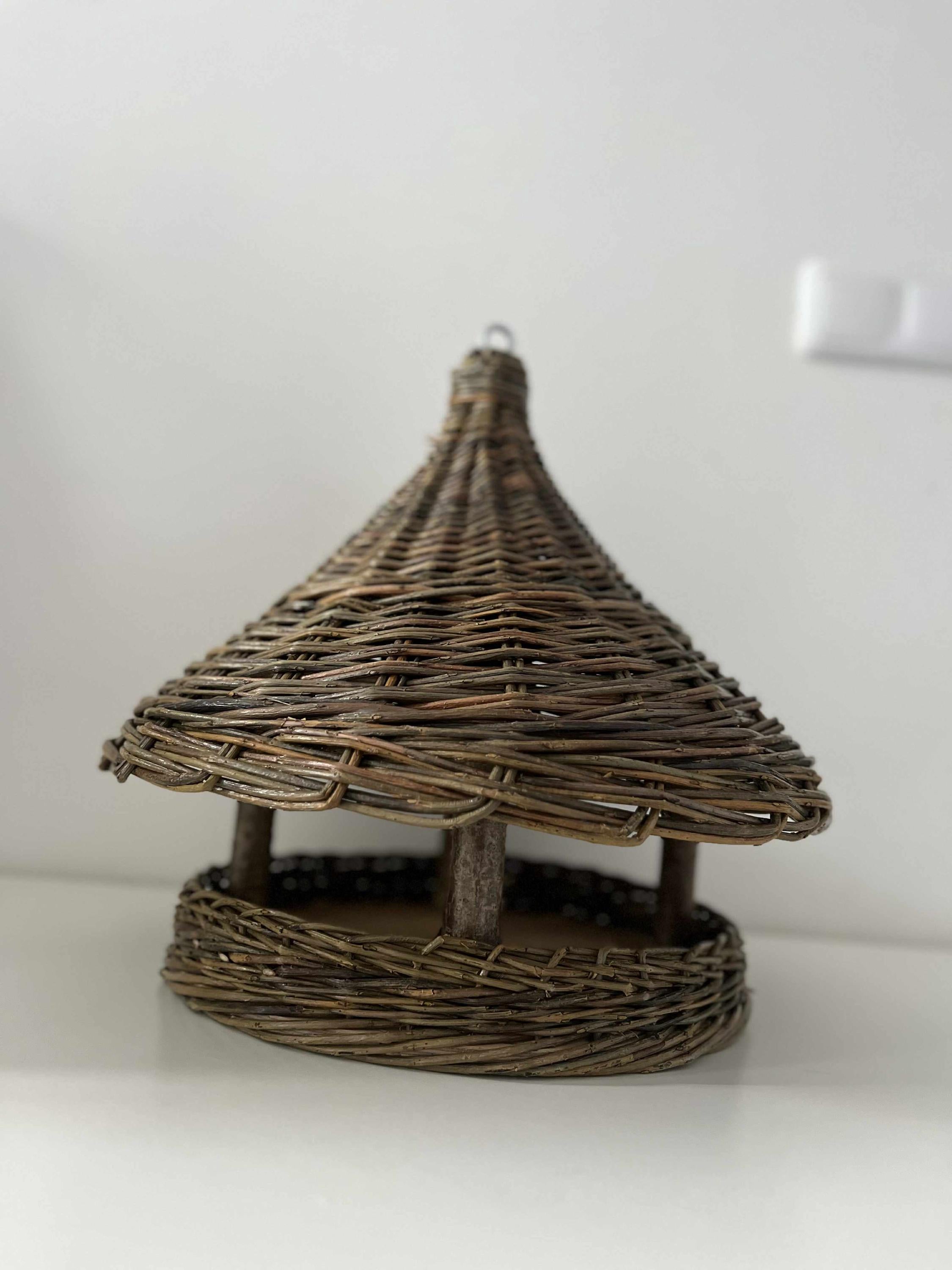 Handmade Wicker Bird Feeder
