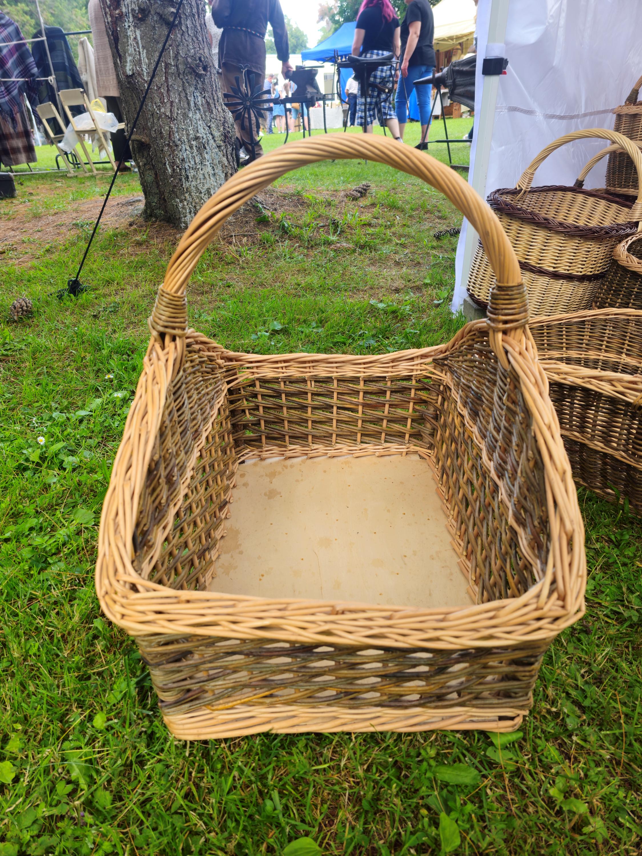 Large Handwoven Wicker Basket