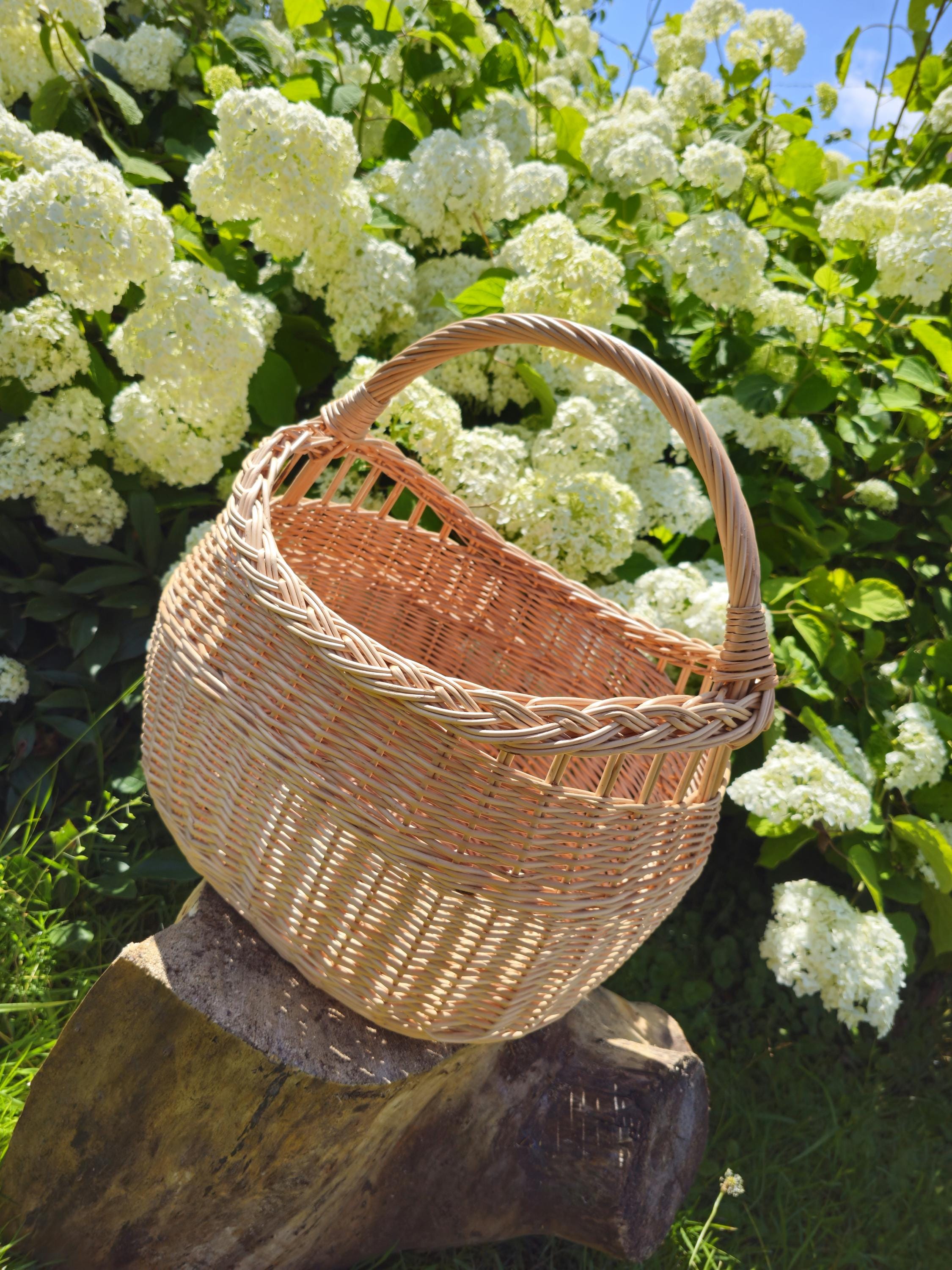 Rustic Decorative Wicker Basket