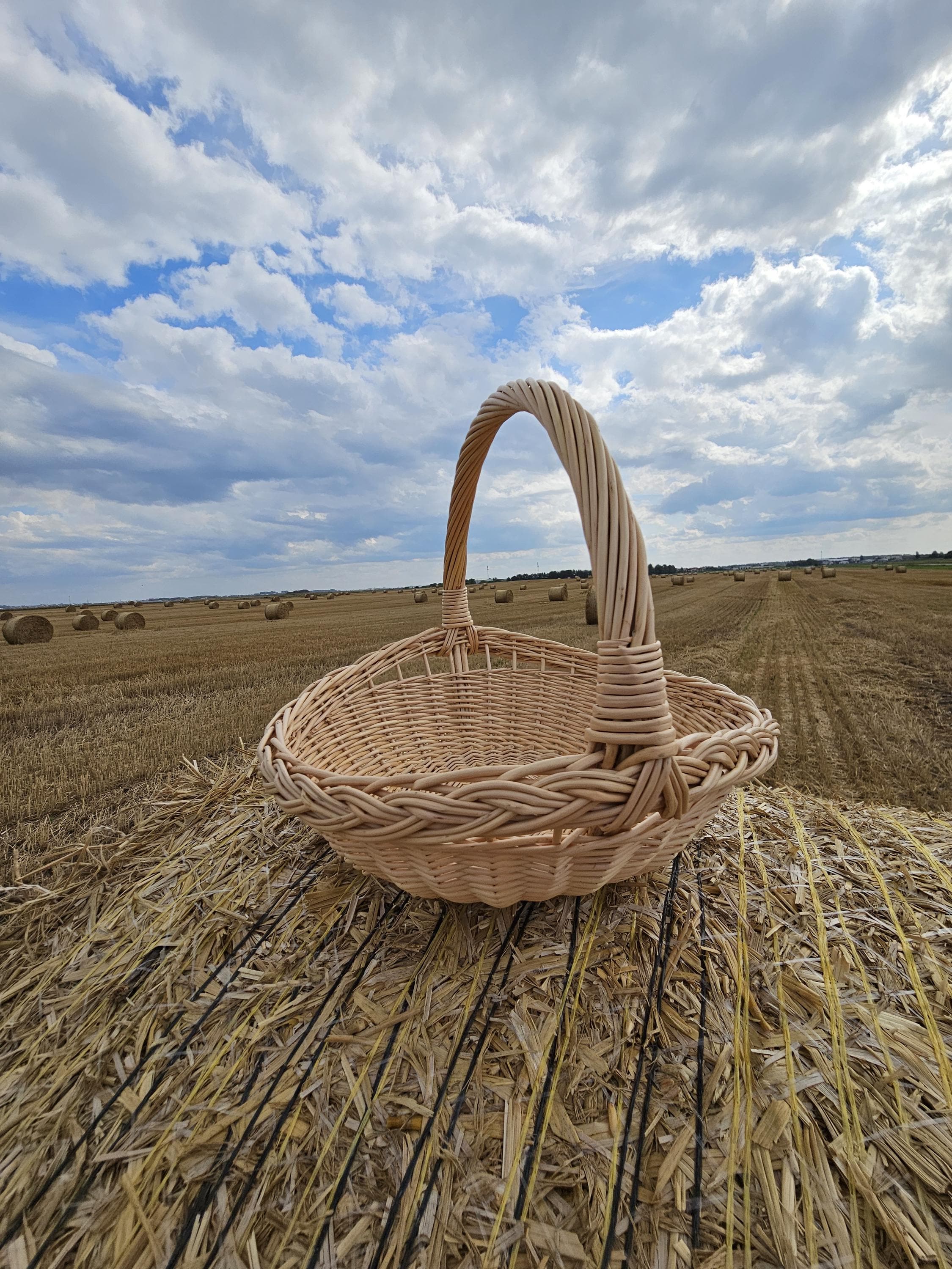 Handwoven Willow Trug Basket