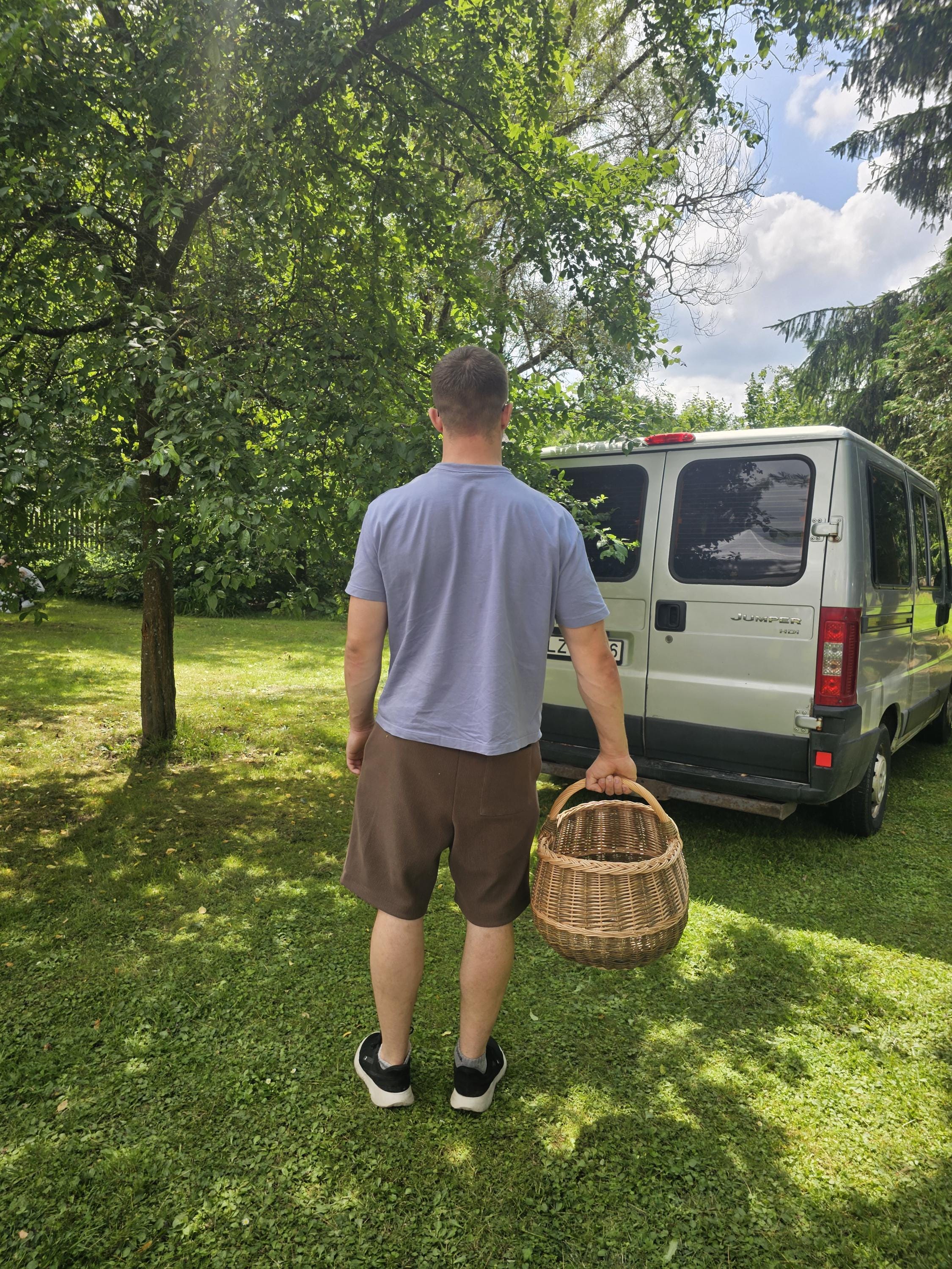 Extra Large Handwoven Wicker Basket