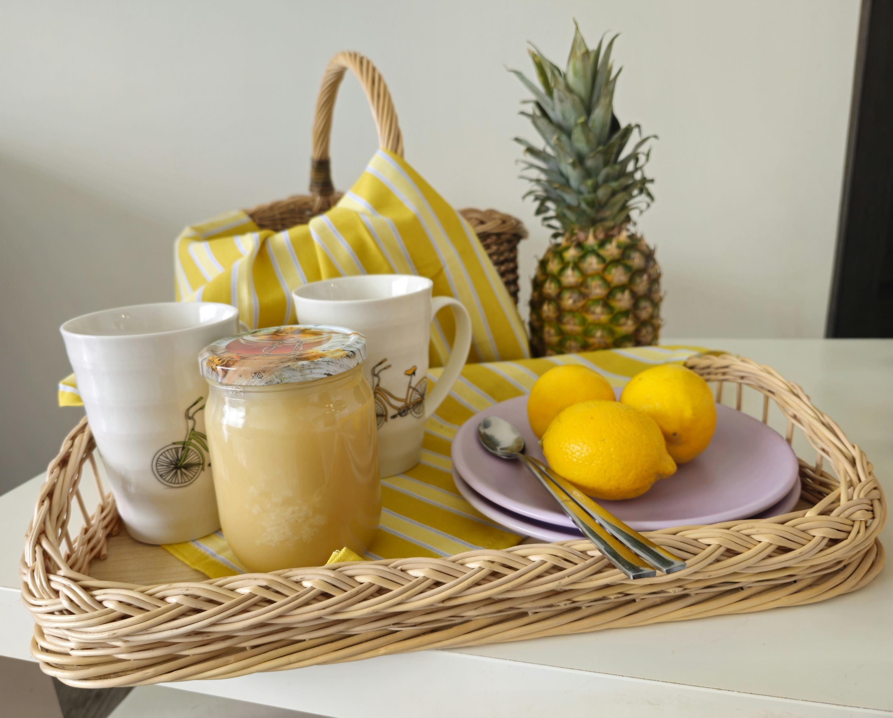 Large Handwoven Wicker Tray