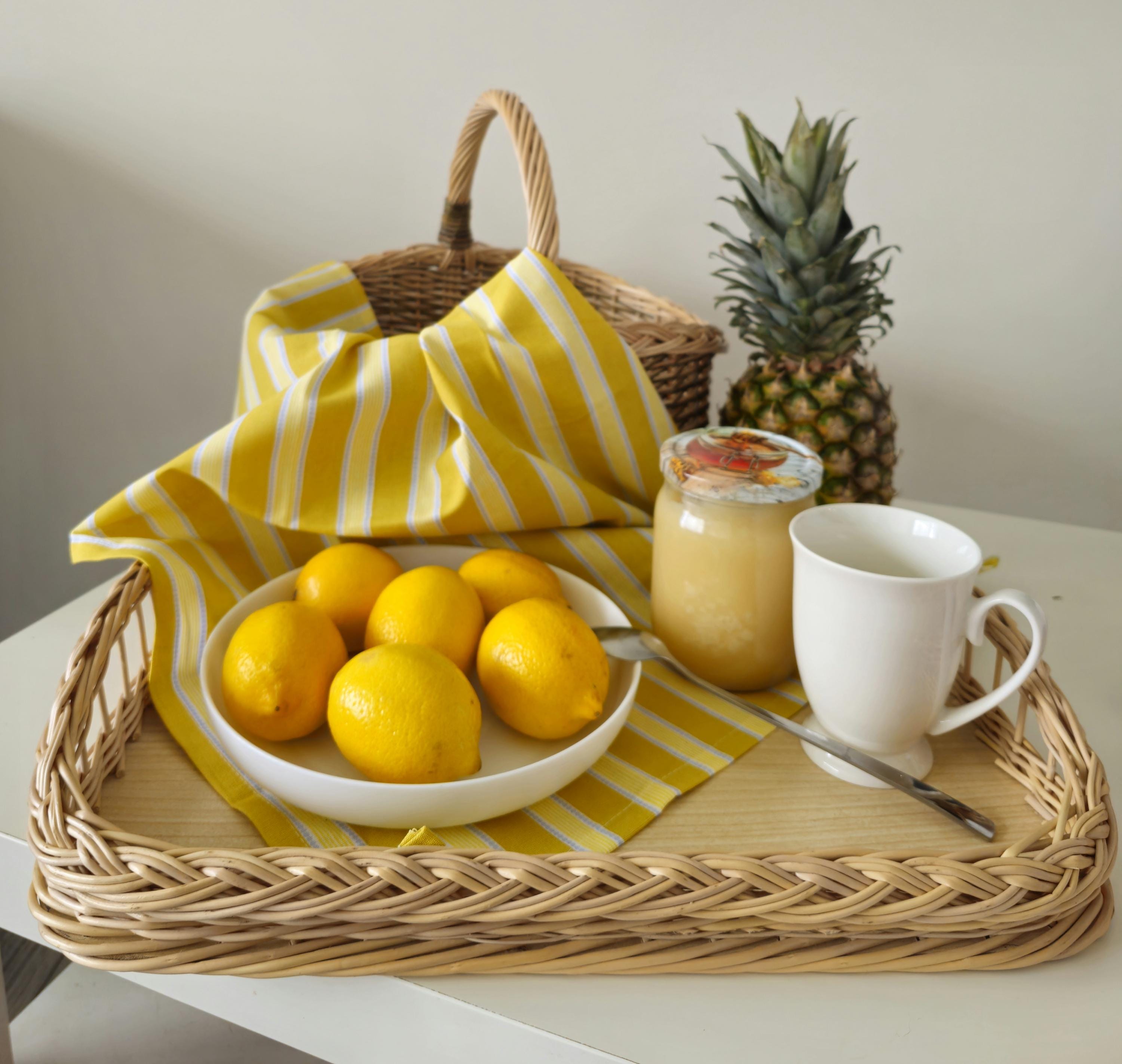 Large Handwoven Wicker Tray