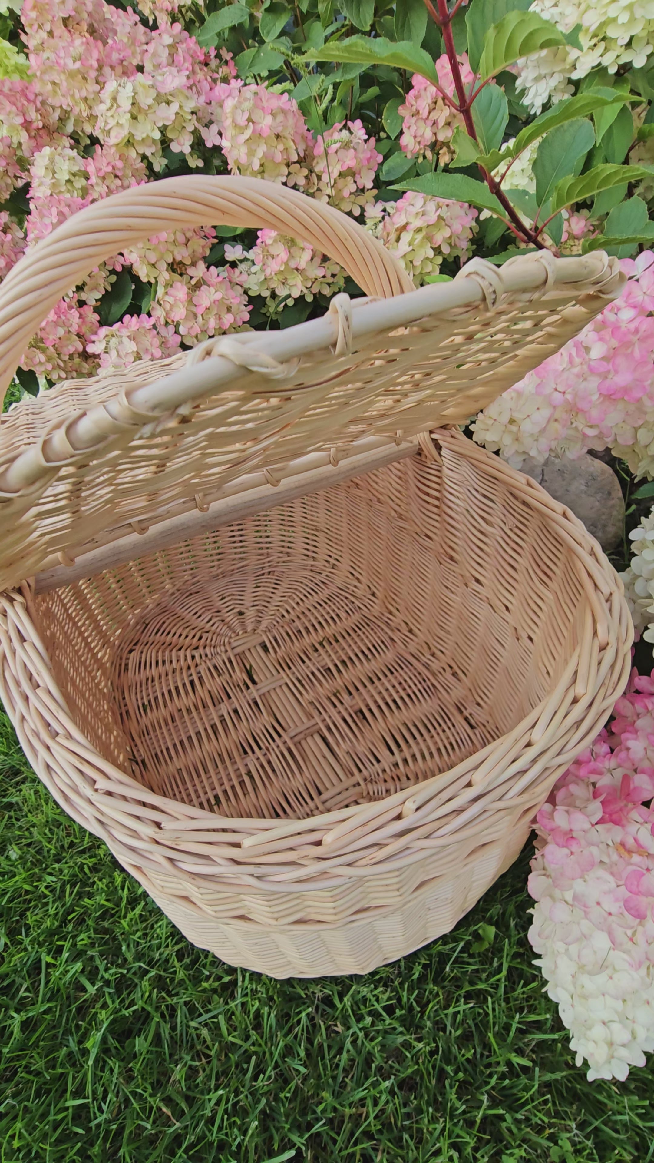 Handmade Wicker Picnic Basket