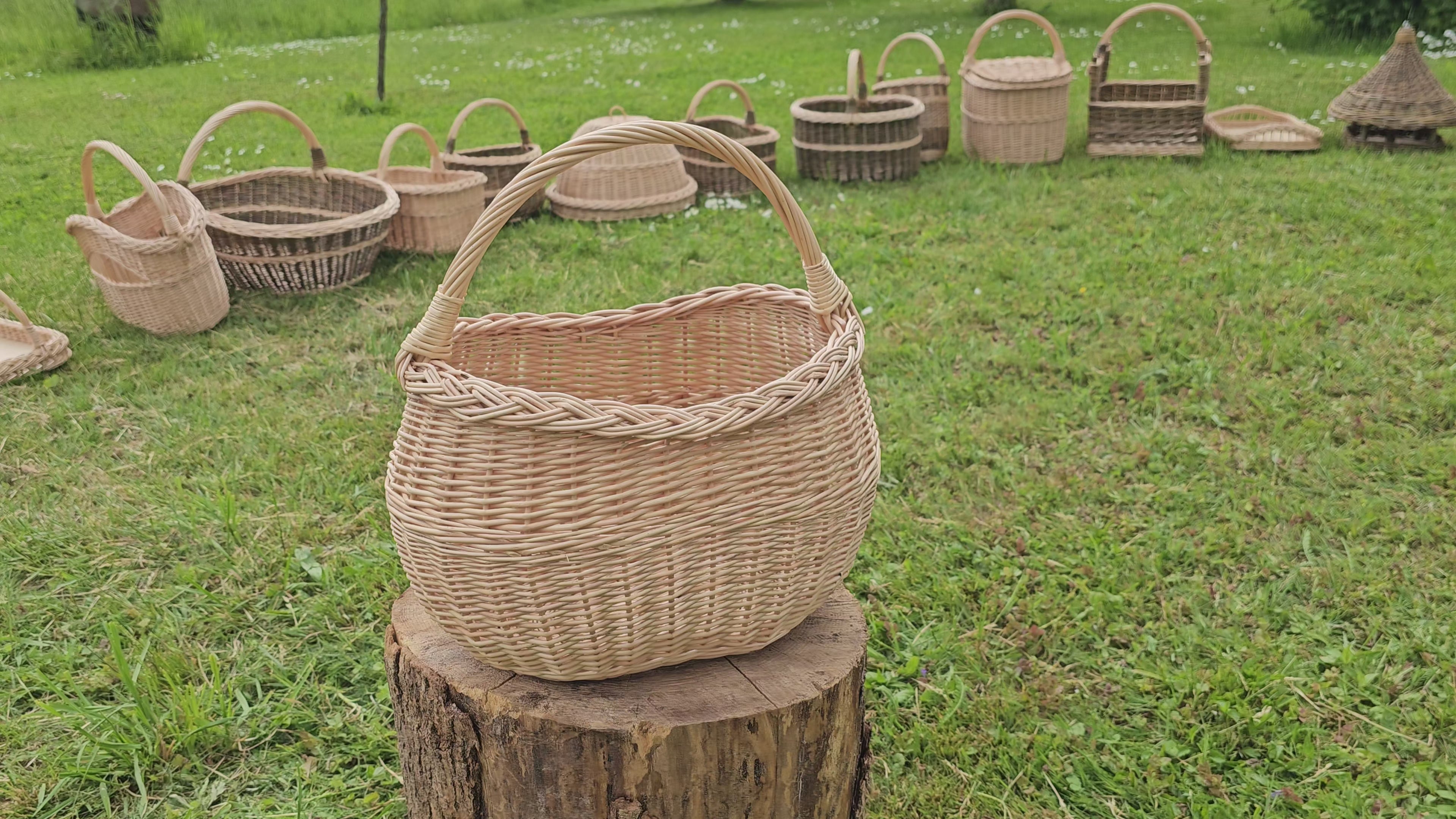 Handwoven Wicker Basket