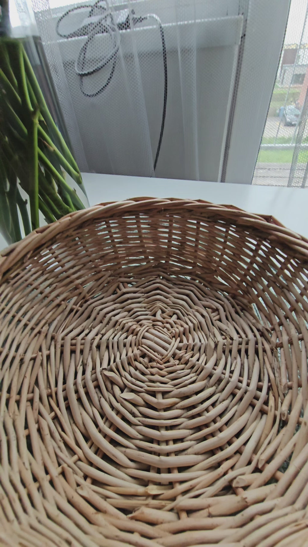 Rustic Bread Wicker Plate