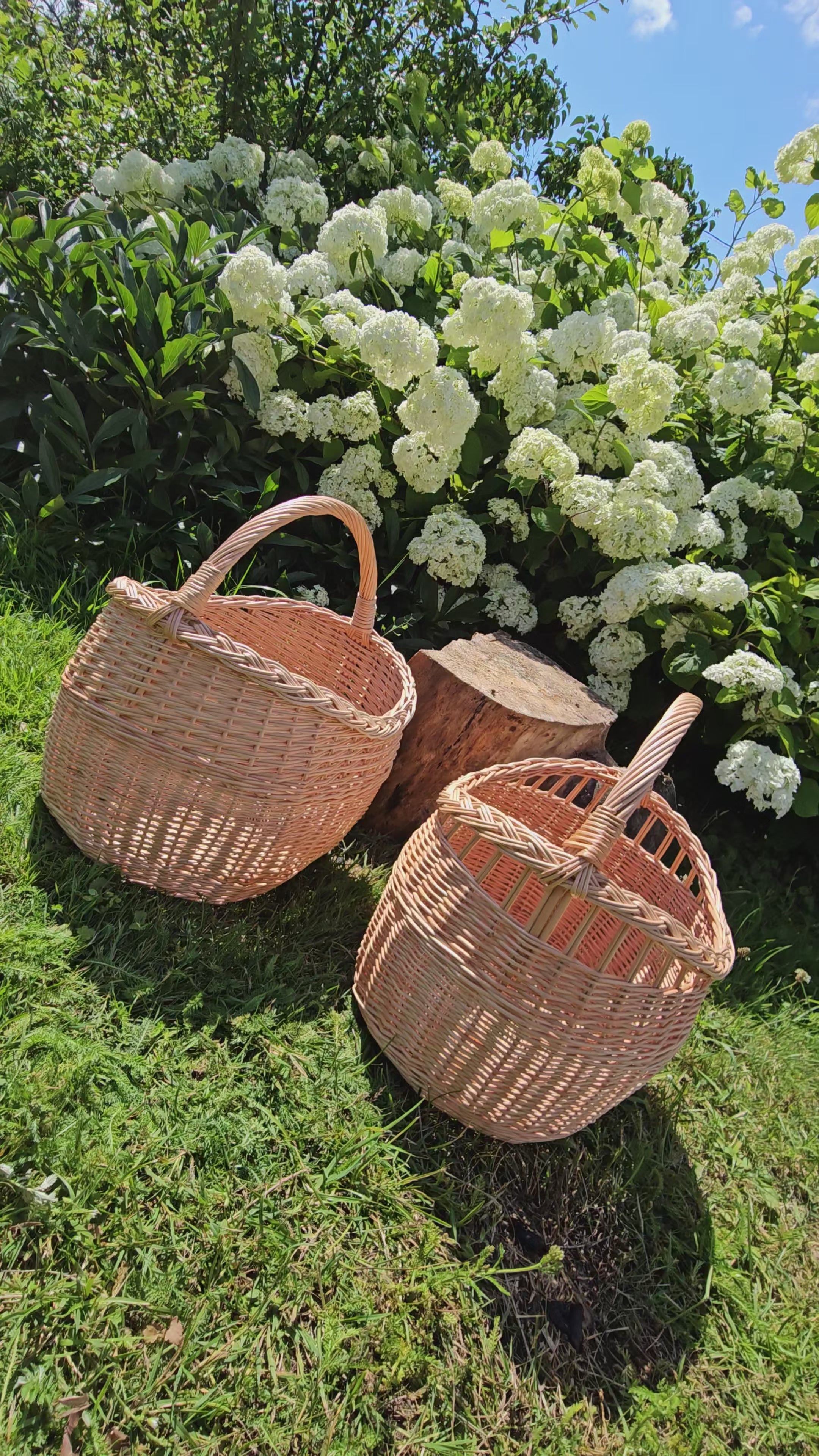 Rustic Decorative Wicker Basket