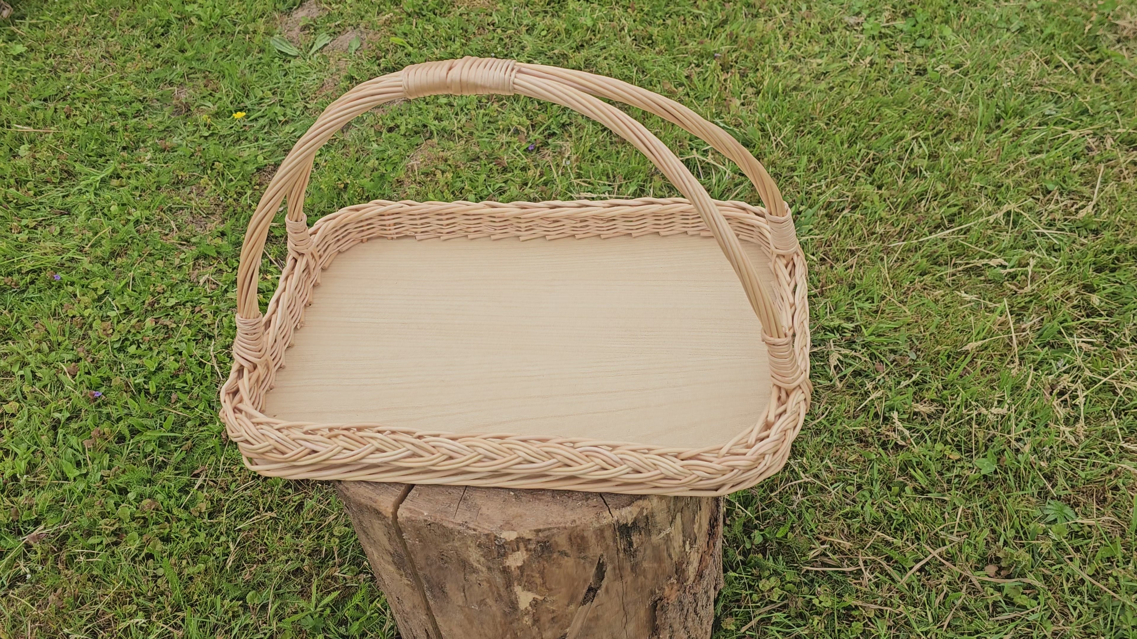 Handwoven Wicker Tray