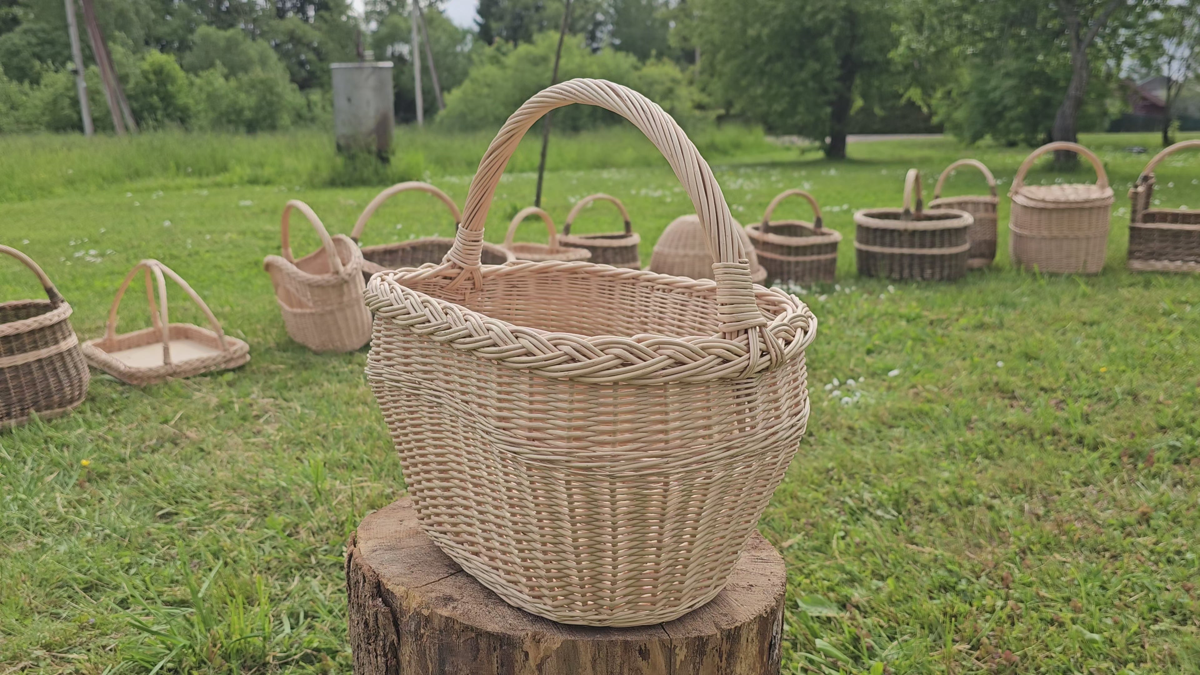 Handmade Rustic Foraging Tote