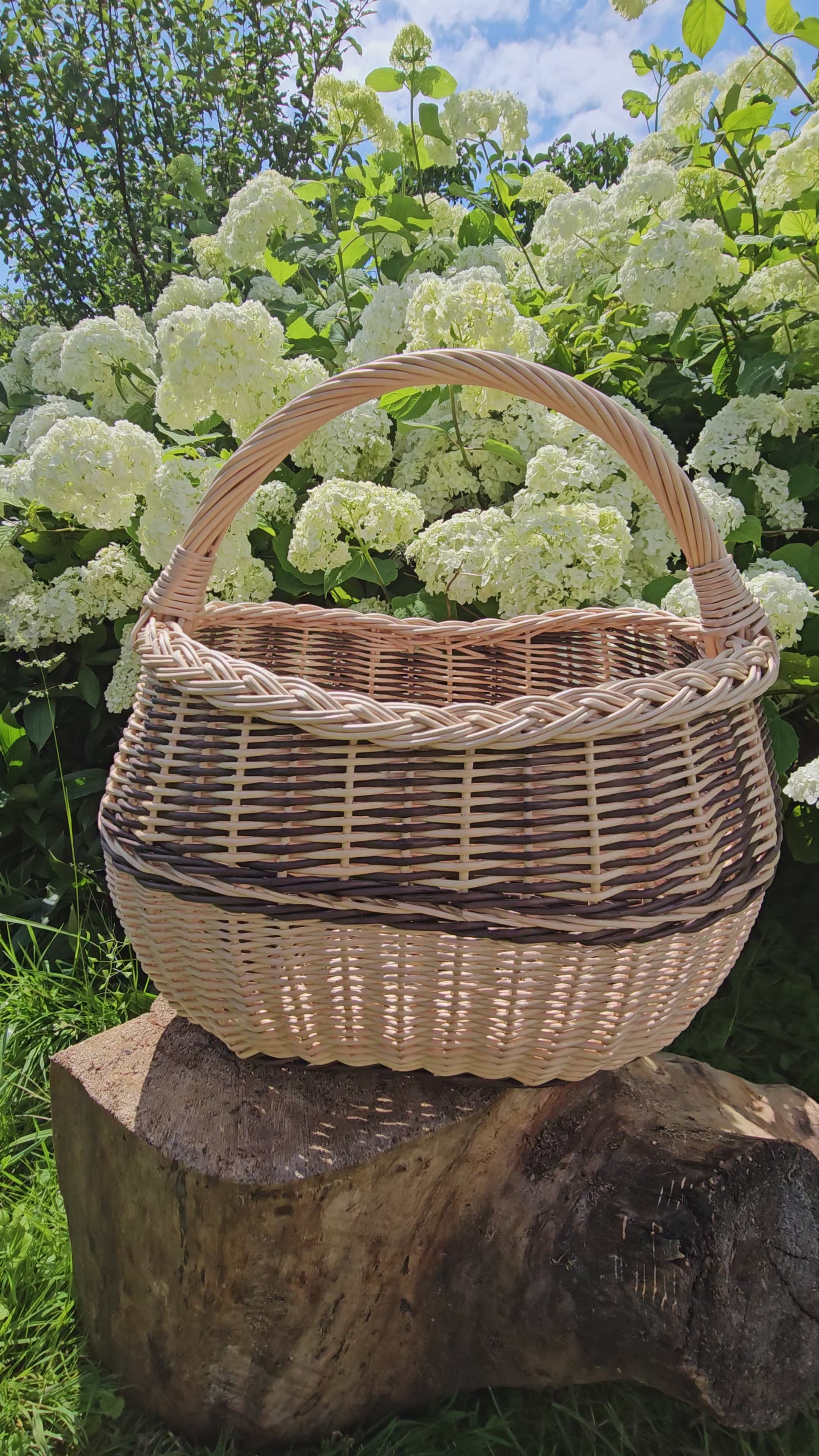Rustic Decorative Wicker Basket